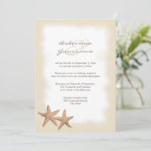 ビーチウェディングの披露宴のみの招待状 招待状 (スタンド正面)