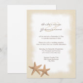 ビーチウェディングの披露宴のみの招待状 招待状 (正面/裏面)