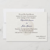 ビーチウェディングの招待状 招待状 (裏面)