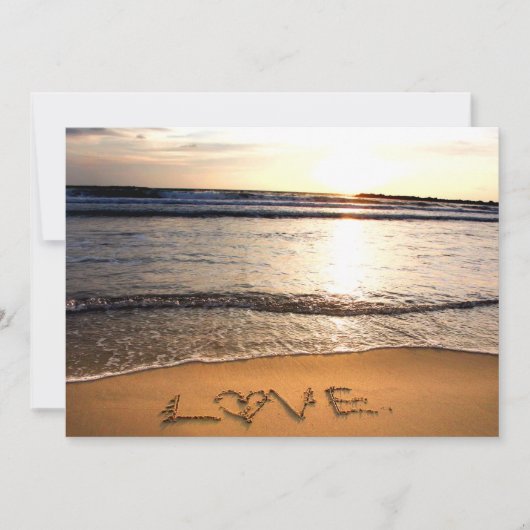 ビーチウェディングの招待状 招待状 (正面)