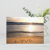 ビーチウェディングの招待状 招待状 (スタンド正面)