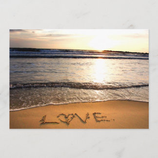 ビーチウェディングの招待状 招待状