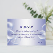 ビーチウェディングの返信 出欠カード (スタンド正面)