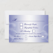 ビーチウェディングの返信 出欠カード (裏面)