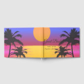 ビーチウェディングサンセット ゲストブック (全面)