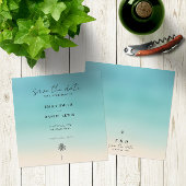 ビーチウェディングスクエア🏝️ 結婚式場 保存日付カード 招待状