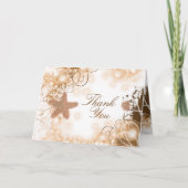 ビーチウェディングテーマ 〜 ありがとう2 サンキューカード (正面)