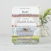 ビーチウェディングフラワー  ブライダルシャワー 招待状 (スタンド正面)