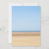 ビーチウェディングメニューカー 招待状 (裏面)