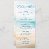 ビーチウェディングメニュー オーダーメイド招待状 メニュー (正面/裏面)