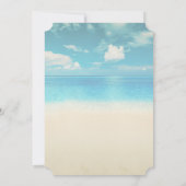 ビーチウェディングライト シェル ブライダルシャワー 招待状 (裏面)