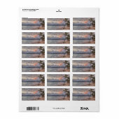 ビーチウェディングラベル, パームラベル ラベル (フルシート)