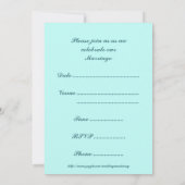 ビーチウェディングリング ウェディング招待状 招待状 (裏面)