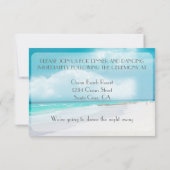 ビーチウェディングレセプションカード 招待状 (裏面)