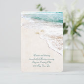 ビーチウェディングレセプション招待状 招待状 (スタンド正面)