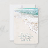 ビーチウェディングレセプション招待状 招待状 (正面)