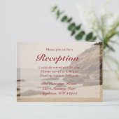ビーチウェディング受付カード - ロッキー・ビーチ エンクロージャーカード (スタンド正面)