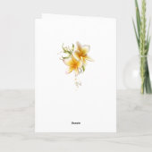 ビーチウェディング感謝カード サンキューカード (裏面)