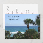 ビーチウェディング招待状 招待状 (正面/裏面)