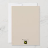 ビーチウェディング招待状 招待状 (裏面)