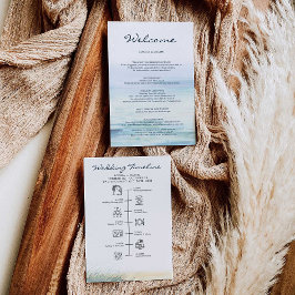 ビーチウェディング歓迎行程レター プログラム