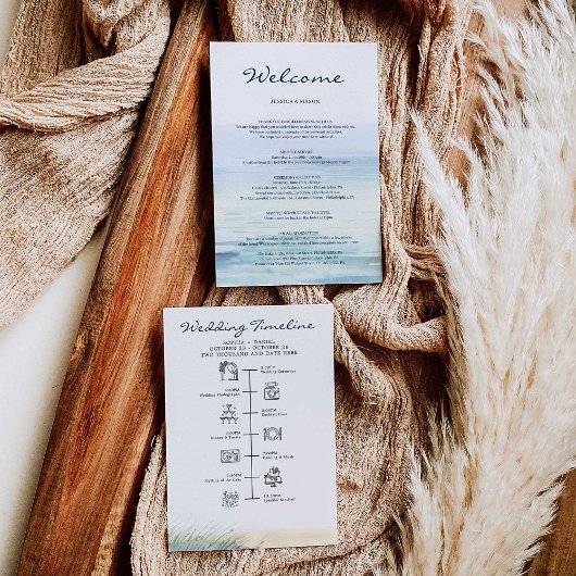 ビーチウェディング歓迎行程レター プログラム