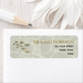 ビーチウェディング返信住所 ラベル (インサイチュ)