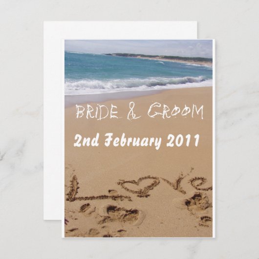 ビーチウェディング (正面/裏面)