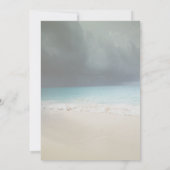 ビーチウェディング,  ウミボタル ストリングライト  レセプション 招待状 (裏面)