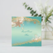 ビーチウェディング エレガントパーティテーマ 招待状 (スタンド正面)