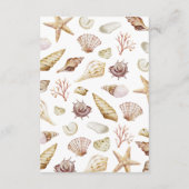 ビーチウェディング エンクロージャーカード (裏面)