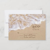 ビーチウェディング サーフ RSVP 封入カード (正面)