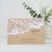 ビーチウェディング サーフ RSVP 封入カード (スタンド正面)