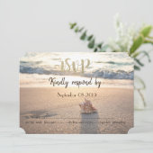 ビーチウェディング, シェル  出欠確認 招待状 (スタンド正面)