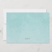 ビーチウェディング・セーブ・ザ・デートのお知らせ 招待状 (裏面)