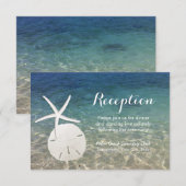 ビーチウェディング タイムスター・サンドダラー 招待状 (正面/裏面)