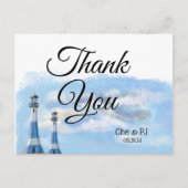 ビーチウェディング テーマ 感謝の気持ちを伝える ポストカード (正面)