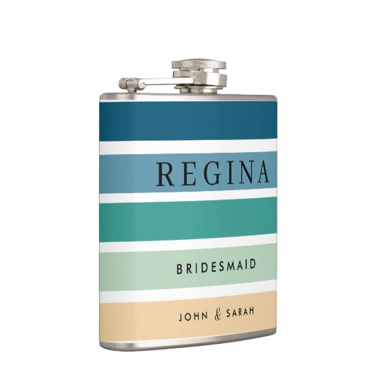 ビーチウェディング パーソナライズド ブライズメイド ヒップフラスコ (右)