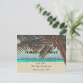 ビーチウェディング , パーム  リハーサルディナー 招待状 (スタンド正面)