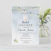 ビーチウェディング ライト セアスター シェル 招待状 (スタンド正面)