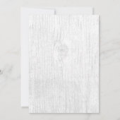 ビーチウェディング ラスティック ベイビーズブレス & スターフィッシュ 招待状 (裏面)