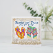 ビーチウェディング 招待状 (スタンド正面)