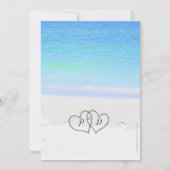 ビーチウェディング 招待状 (裏面)