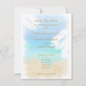 ビーチウェディング 招待状 (裏面)