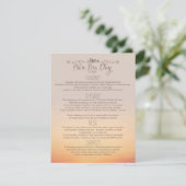 ビーチウェディング 挿入「私たちの特別な日」 エンクロージャーカード (スタンド正面)