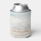 ビーチウェディング 海辺の結婚式 缶クーラー (缶正面)