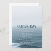 ビーチウェディング「私たちの特別な日」招待状 招待状 (正面/裏面)