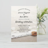 ビーチウェーブのウェディング 招待状 (スタンド正面)