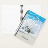 ビーチウェーブのスプラッパーソナライズされたシュ名 プランナー手帳 (ディスプレー)