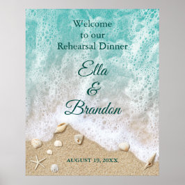 ビーチウェーブのリハーサルディナー ポスター